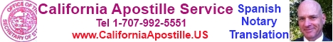 California Apostille service, Sacramento Mobile Notary, Spanish.